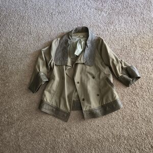 Mike & Chris Tan and Olive Leather Jacket